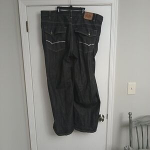 Men's Size 46/33 Y2K Wide Leg Black Jeans